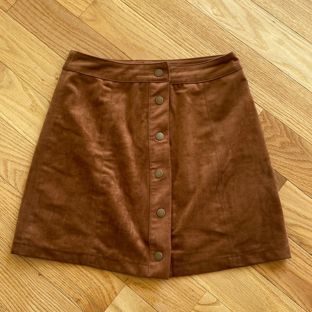 Brown Suede Skirt Size Small